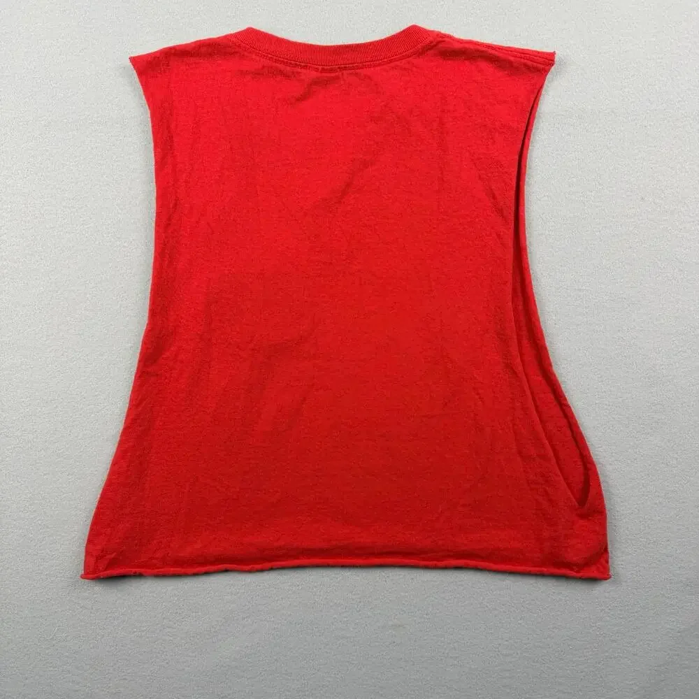 USA Eagle Sleeveless T-Shirt Youth Large Patriotic Red